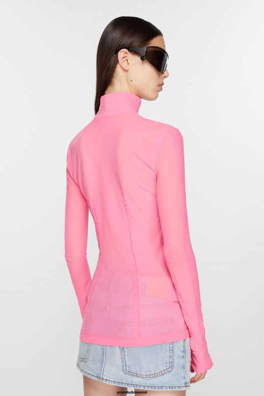 Acne Studios vaatteet kuplan vaaleanpunainen 0VF2B373 paita rullakauluksella