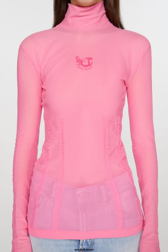 Acne Studios vaatteet kuplan vaaleanpunainen 0VF2B373 paita rullakauluksella