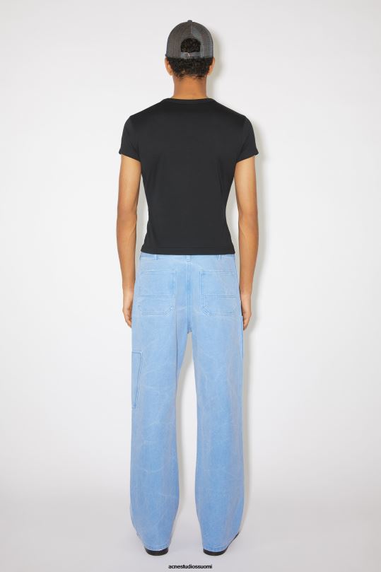 Acne Studios vaatteet musta 0VF2B1142 pyöreäkauluksinen t-paita - istuva unisex