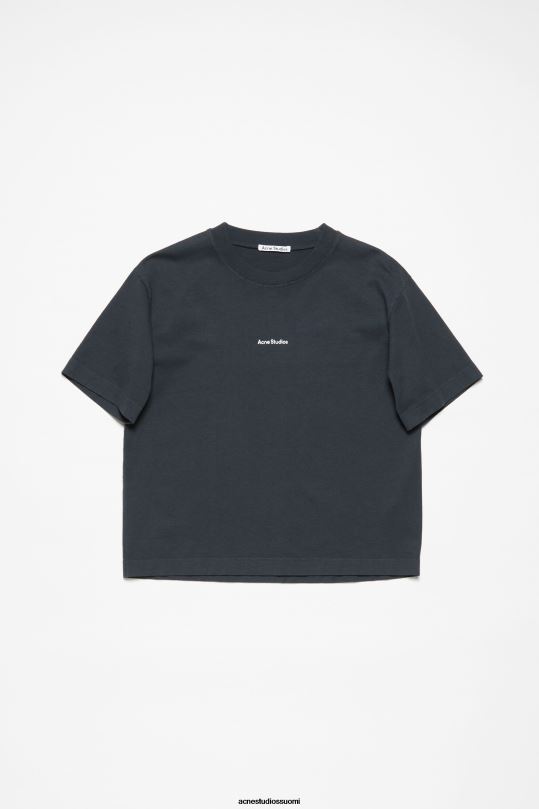 Acne Studios vaatteet musta 0VF2B202 logollinen t-paita