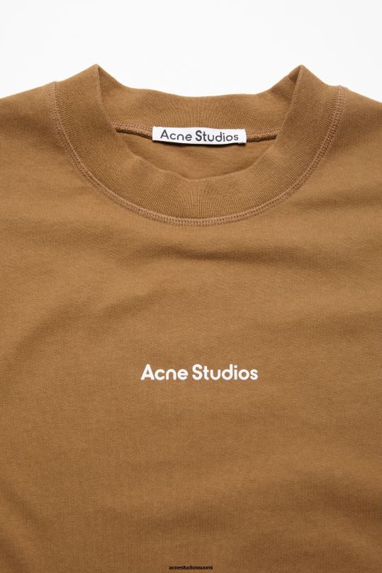 Acne Studios vaatteet muta beige 0VF2B1089 t-paidan logo