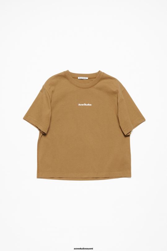 Acne Studios vaatteet muta beige 0VF2B364 t-paidan leimalogo