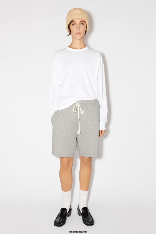 Acne Studios vaatteet optinen valkoinen 0VF2B208 pitkähihainen t-paita - normaali istuvuus unisex