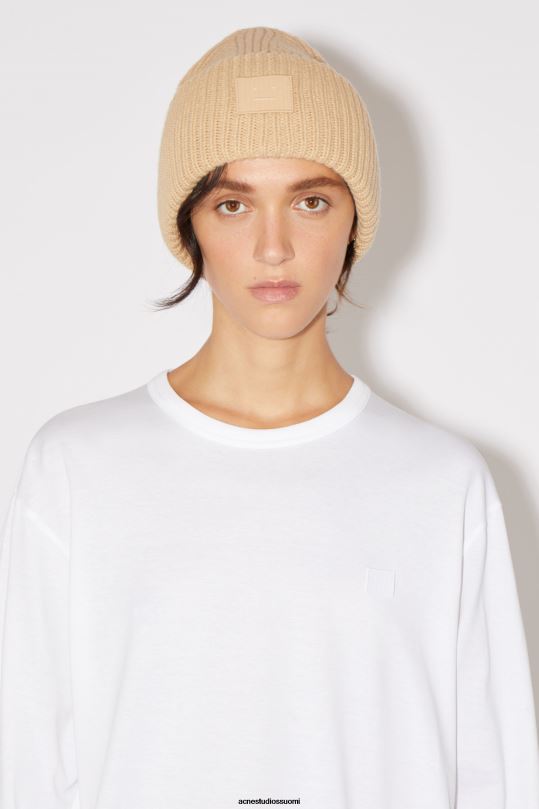 Acne Studios vaatteet optinen valkoinen 0VF2B208 pitkähihainen t-paita - normaali istuvuus unisex
