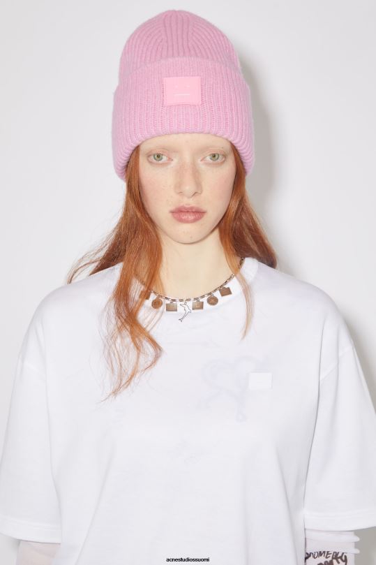 Acne Studios vaatteet optinen valkoinen 0VF2B214 pyöreä kaula-aukkoinen t-paita - rento istuvuus unisex