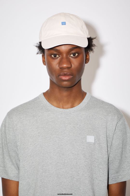 Acne Studios vaatteet vaaleanharmaa melansi 0VF2B1012 pyöreäkauluksinen t-paita - normaali istuvuus unisex