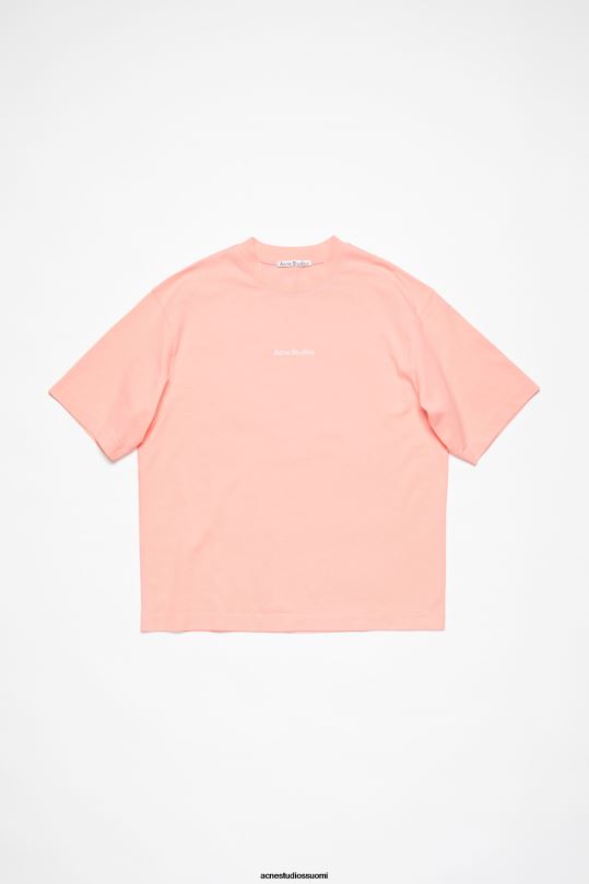 Acne Studios vaatteet vaaleanpunainen 0VF2B1108 t-paidan logo