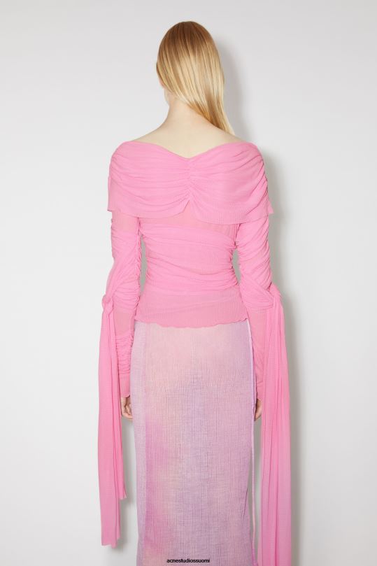 Acne Studios vaatteet vaaleanpunainen 0VF2B213 draped top kiitotien show