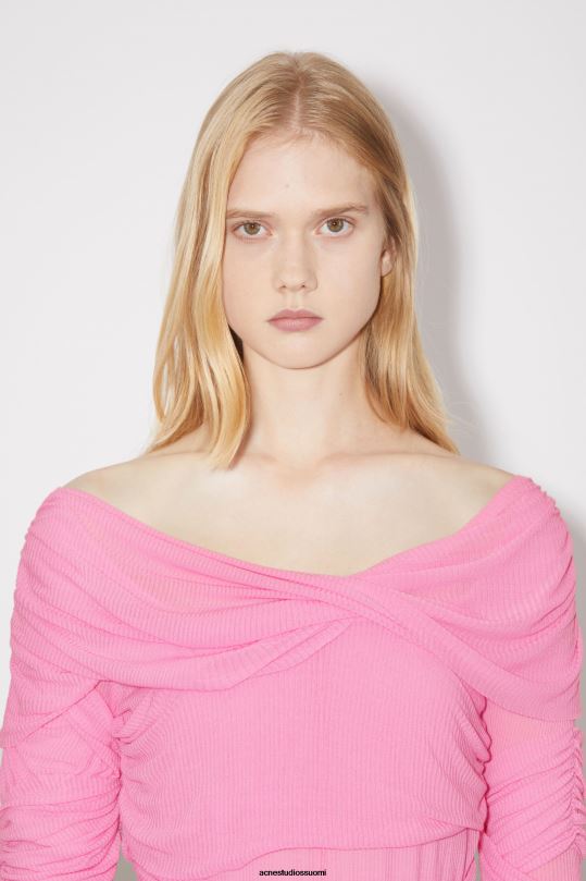 Acne Studios vaatteet vaaleanpunainen 0VF2B213 draped top kiitotien show