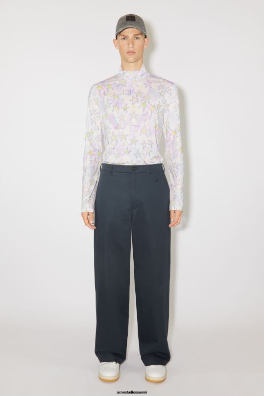 Acne Studios vaatteet vaaleanpunainen/multi 0VF2B1139 painettu toppi - istuva istuvuus unisex