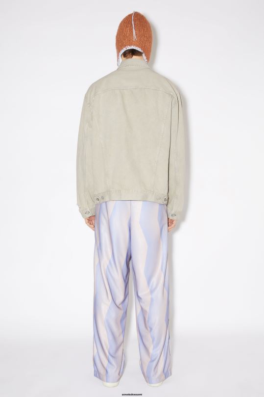 Acne Studios vaatteet harmaa/beige 0VF2B918 rento farkkutakki