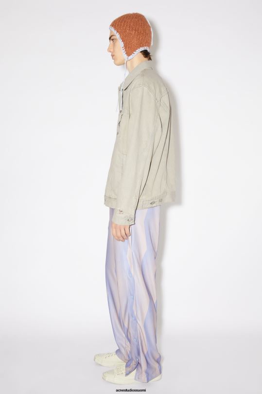 Acne Studios vaatteet harmaa/beige 0VF2B918 rento farkkutakki