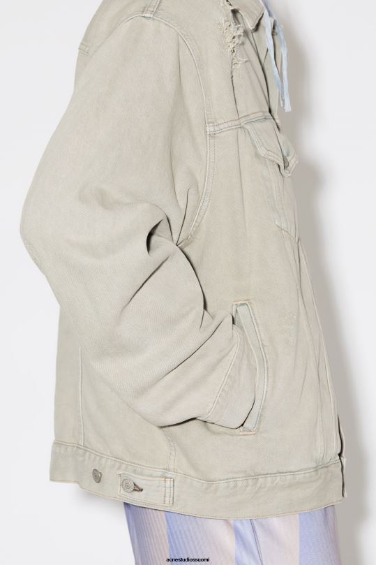Acne Studios vaatteet harmaa/beige 0VF2B918 rento farkkutakki