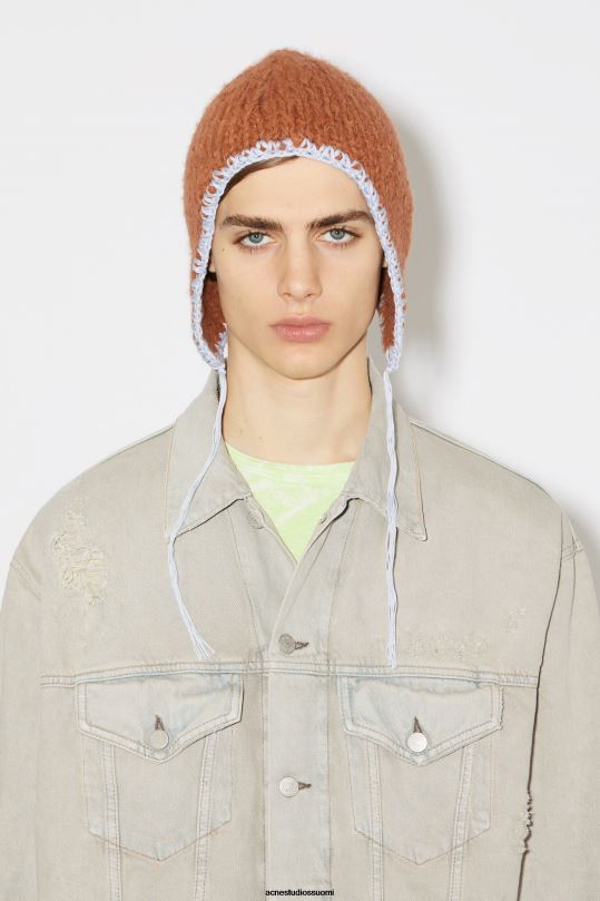 Acne Studios vaatteet harmaa/beige 0VF2B918 rento farkkutakki