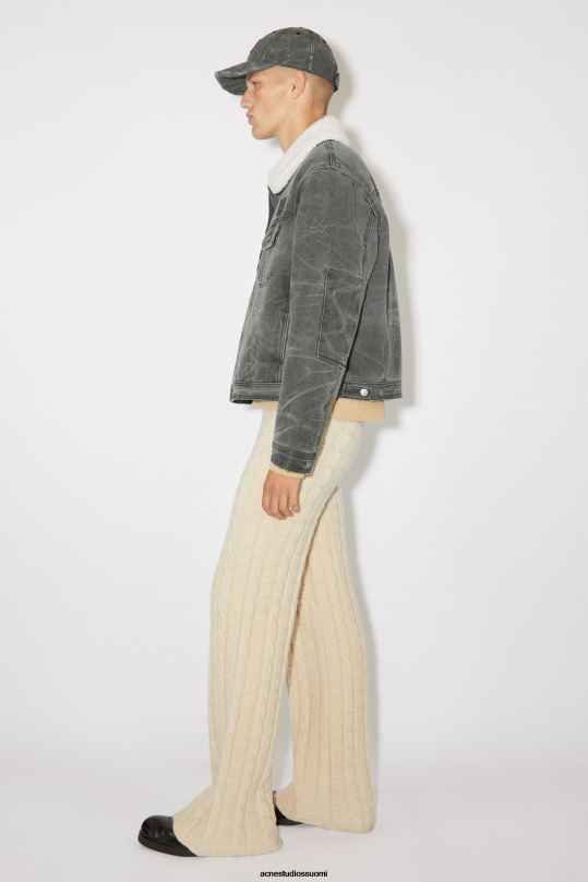 Acne Studios vaatteet hiilen harmaa 0VF2B903 pehmustettu unisex-farkkutakki