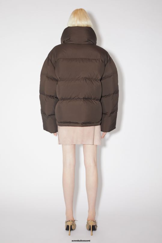 Acne Studios vaatteet kahvin ruskea 0VF2B34 puffi takki