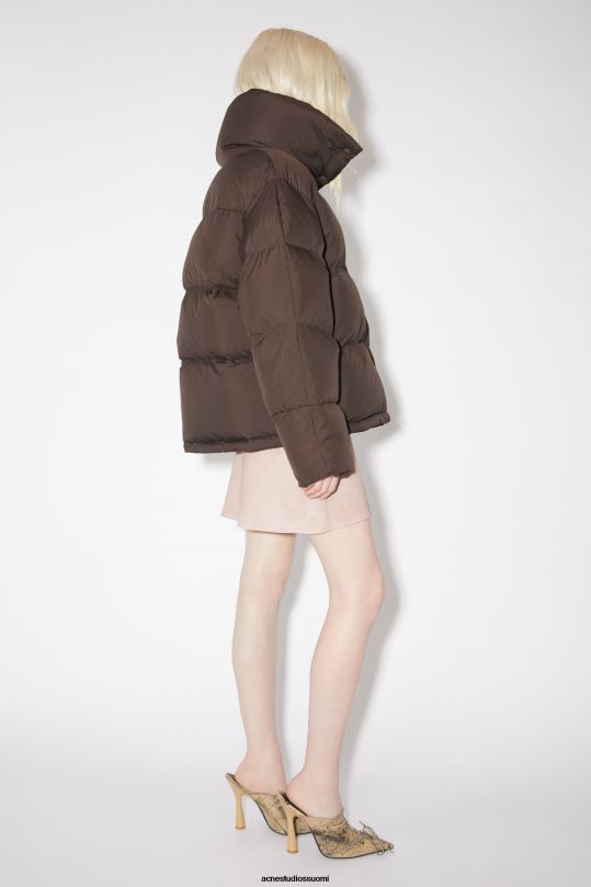 Acne Studios vaatteet kahvin ruskea 0VF2B34 puffi takki