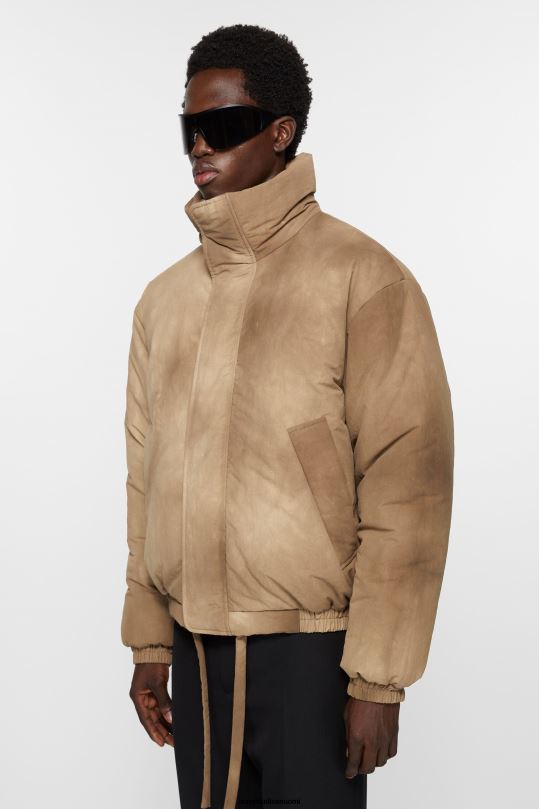 Acne Studios vaatteet kamelin beige 0VF2B1124 värjätty puffi takki