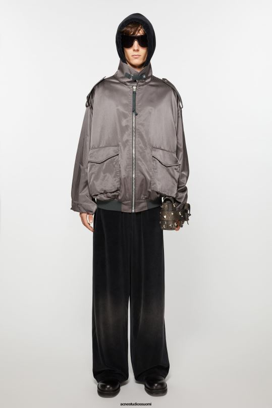 Acne Studios vaatteet keskiharmaa 0VF2B895 satiini takki
