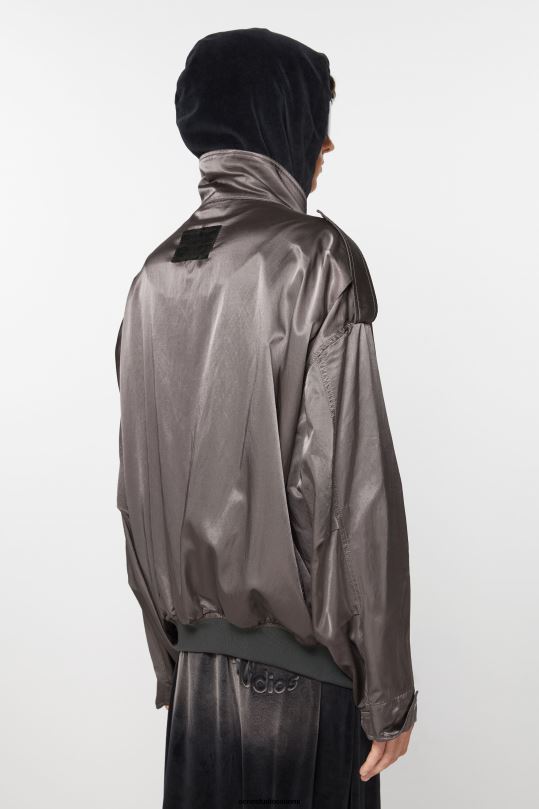 Acne Studios vaatteet keskiharmaa 0VF2B895 satiini takki