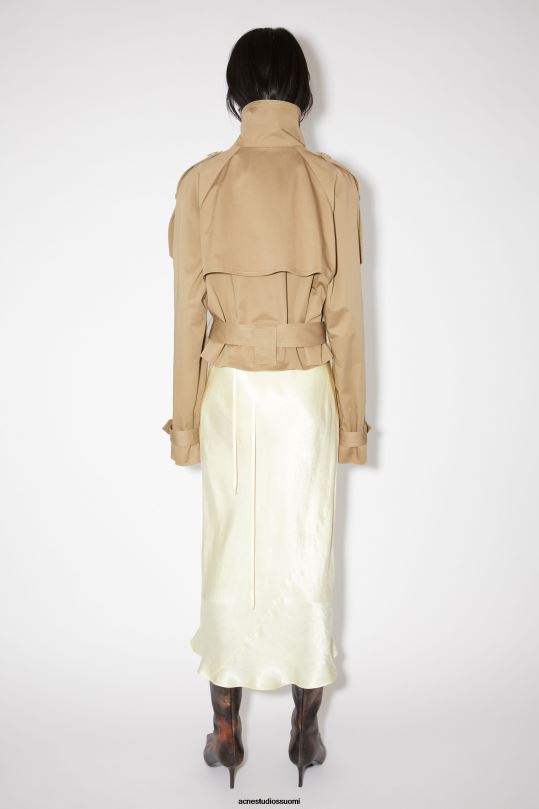 Acne Studios vaatteet kylmä beige 0VF2B43 kaksirivinen trench-takki