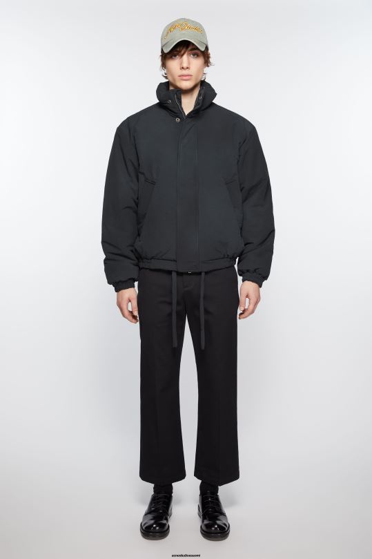 Acne Studios vaatteet laivasto 0VF2B1125 värjätty puffi takki