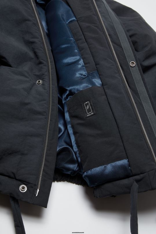 Acne Studios vaatteet laivasto 0VF2B1125 värjätty puffi takki