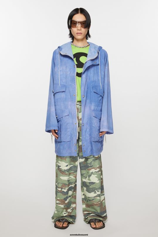 Acne Studios vaatteet makea sininen 0VF2B890 hupullinen takki