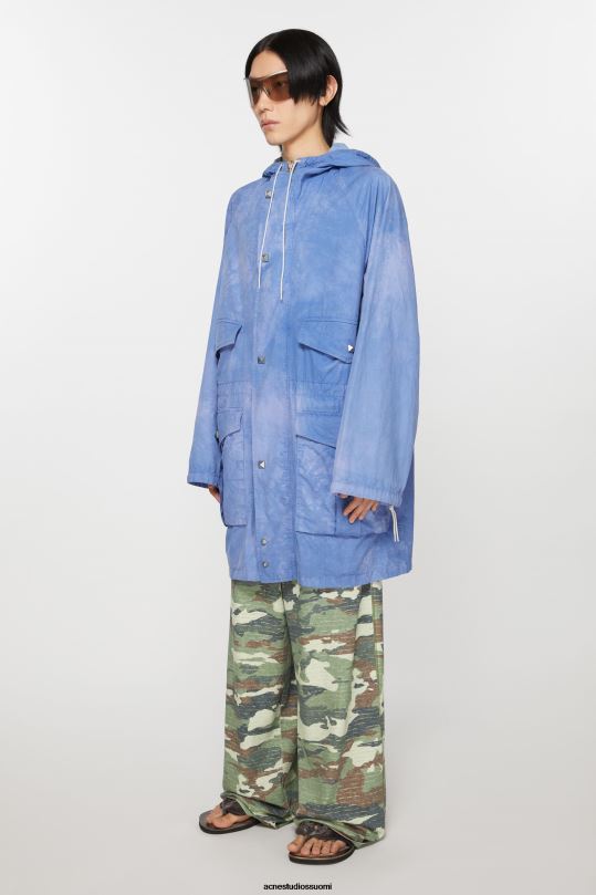 Acne Studios vaatteet makea sininen 0VF2B890 hupullinen takki