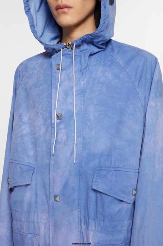 Acne Studios vaatteet makea sininen 0VF2B890 hupullinen takki