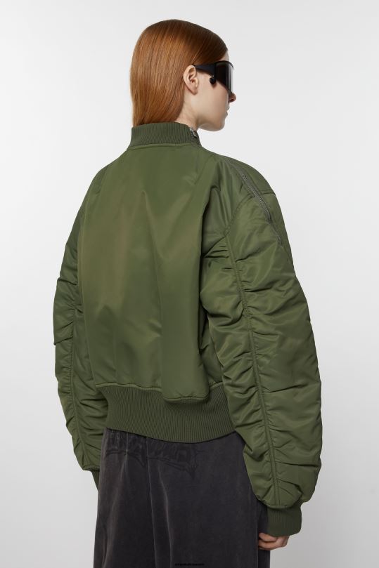 Acne Studios vaatteet metsästäjä vihreä 0VF2B18 Bomber takki
