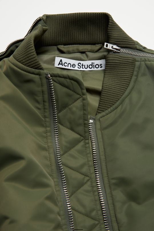 Acne Studios vaatteet metsästäjä vihreä 0VF2B18 Bomber takki