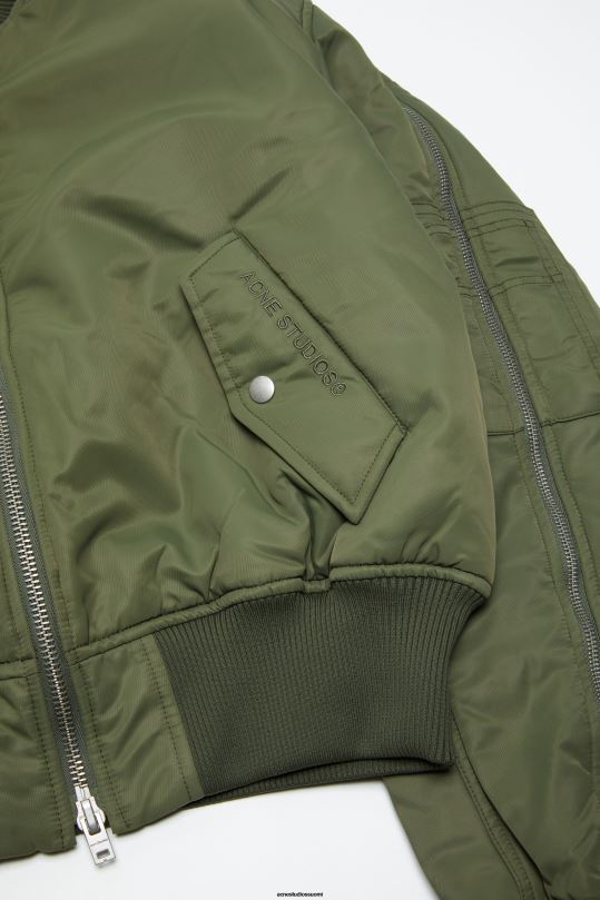 Acne Studios vaatteet metsästäjä vihreä 0VF2B18 Bomber takki