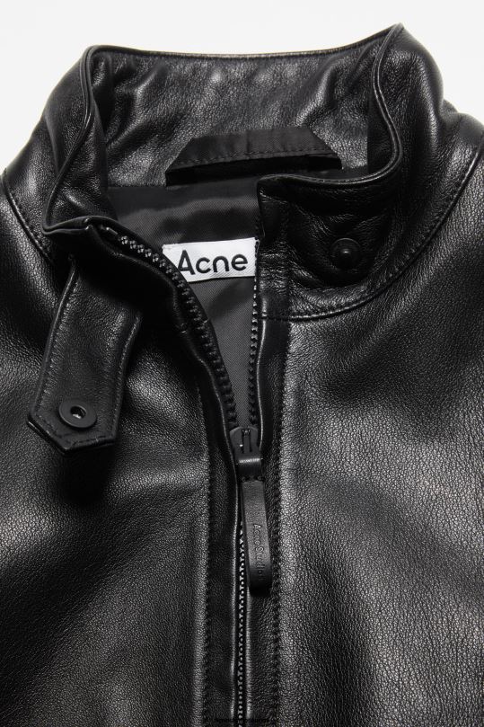 Acne Studios vaatteet musta 0VF2B14 nahka takki