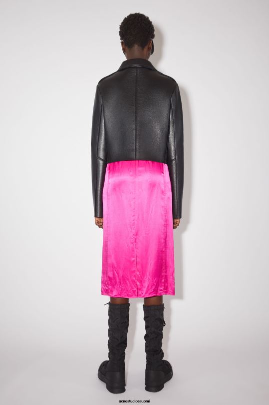 Acne Studios vaatteet musta 0VF2B405 nahka takki