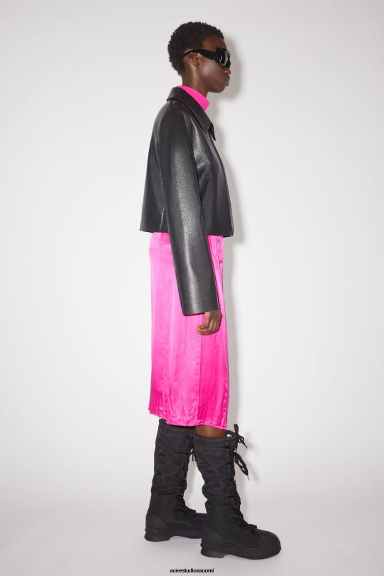 Acne Studios vaatteet musta 0VF2B405 nahka takki