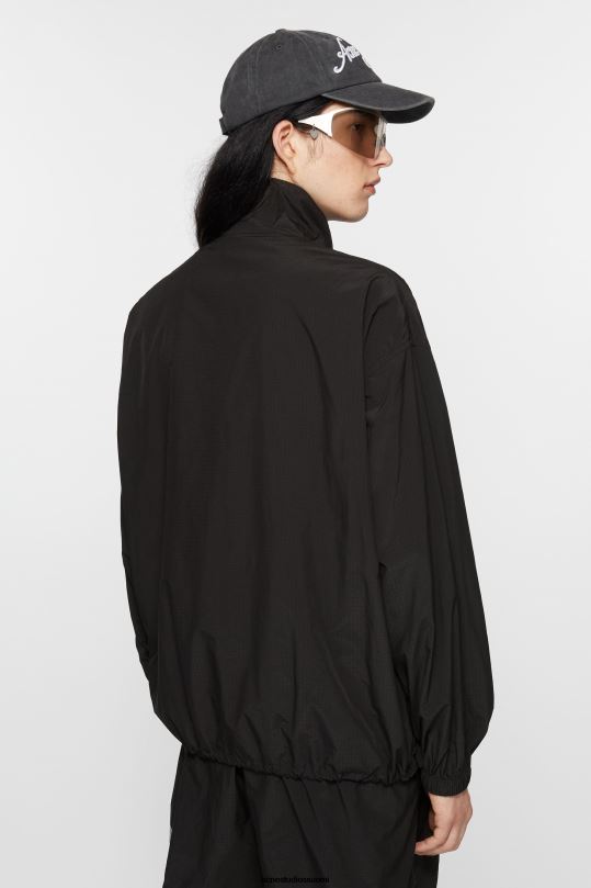 Acne Studios vaatteet musta 0VF2B885 ripstop takki