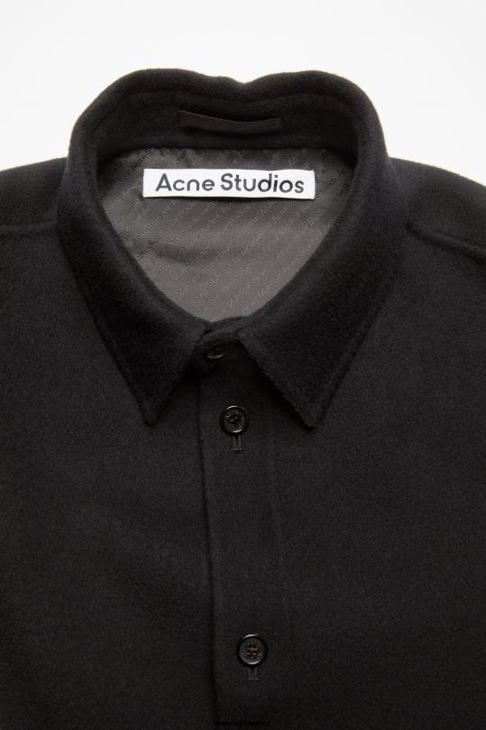 Acne Studios vaatteet musta 0VF2B887 villainen takki