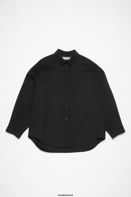 Acne Studios vaatteet musta 0VF2B887 villainen takki