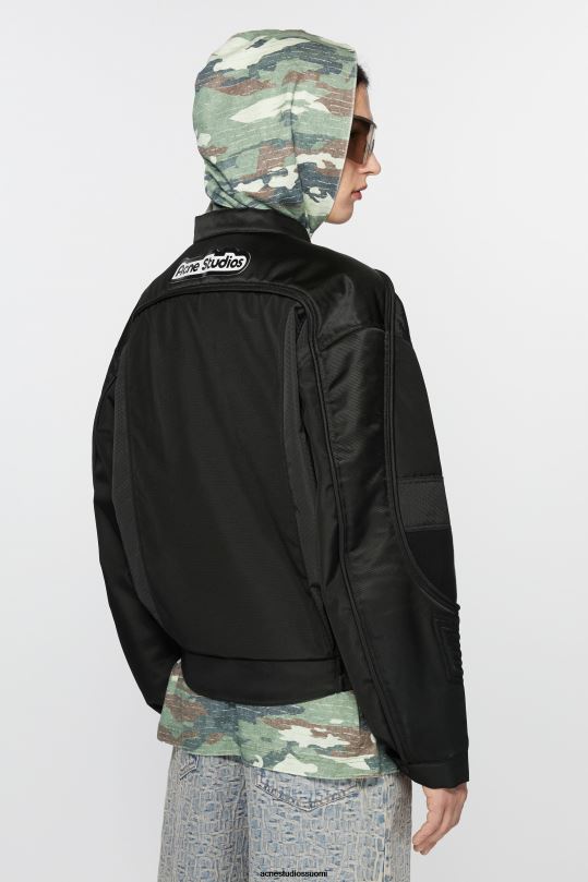 Acne Studios vaatteet musta 0VF2B888 pehmustettu takki