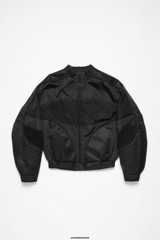 Acne Studios vaatteet musta 0VF2B888 pehmustettu takki