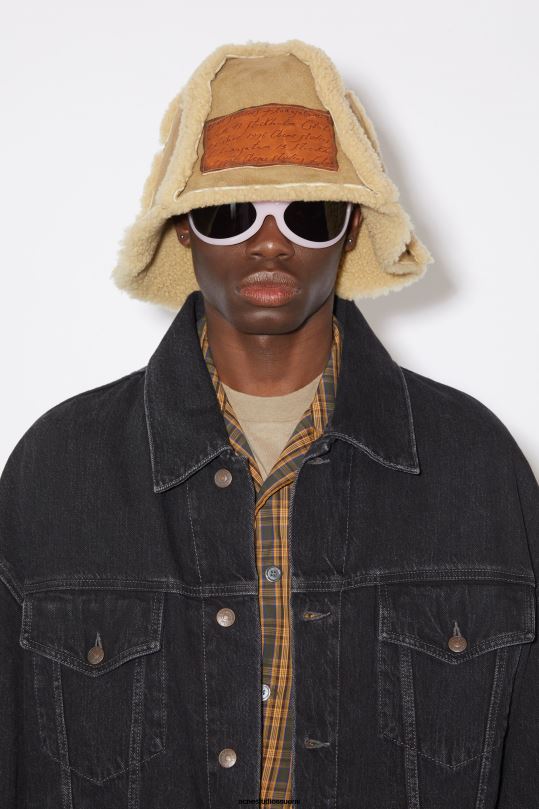 Acne Studios vaatteet musta 0VF2B913 farkkutakki - ylimitoitettu unisex-istuvuus