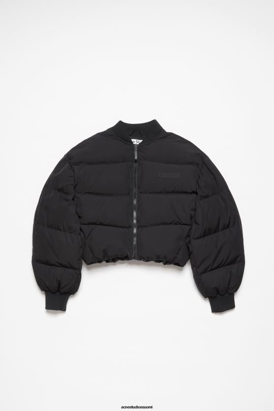Acne Studios vaatteet pesty mustaksi 0VF2B13 bomber puffer takki