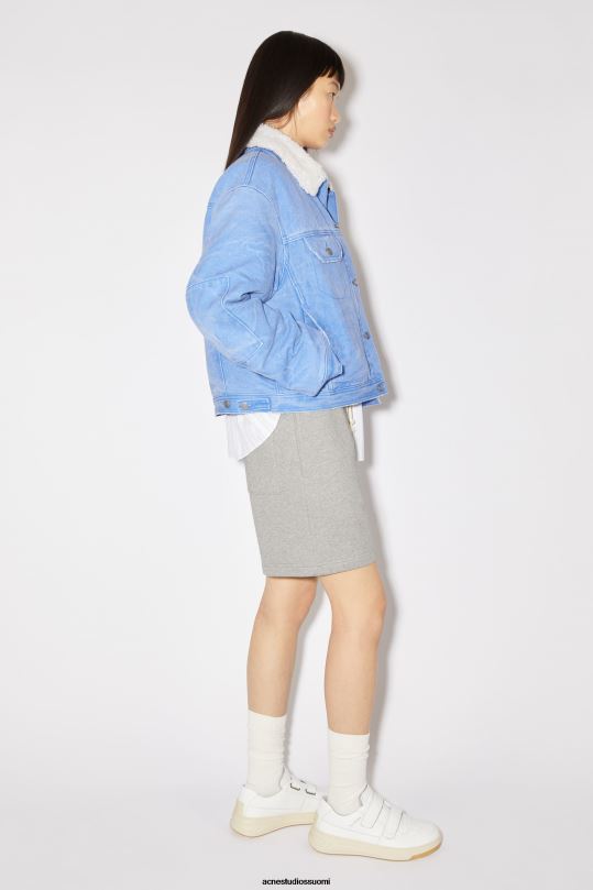 Acne Studios vaatteet puuterinsininen 0VF2B27 pehmustettu unisex-farkkutakki