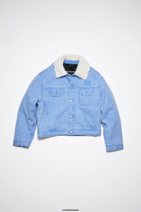 Acne Studios vaatteet puuterinsininen 0VF2B27 pehmustettu unisex-farkkutakki