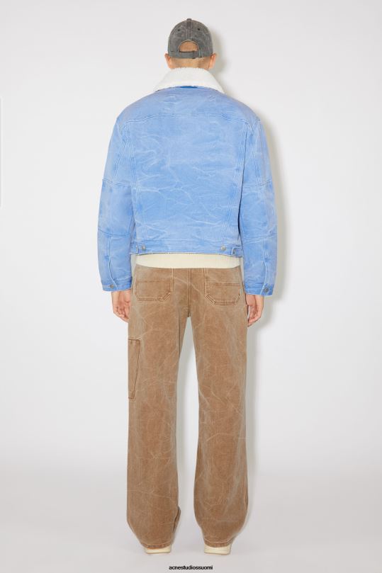 Acne Studios vaatteet puuterinsininen 0VF2B905 pehmustettu unisex-farkkutakki