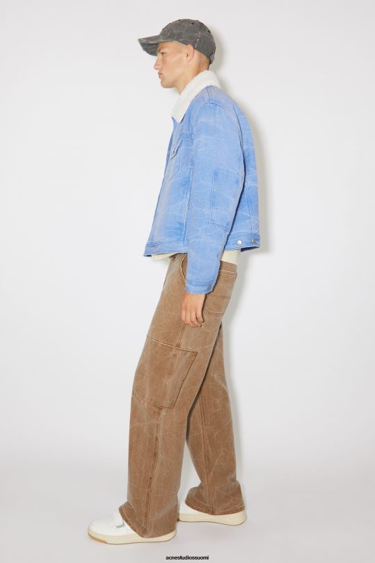 Acne Studios vaatteet puuterinsininen 0VF2B905 pehmustettu unisex-farkkutakki