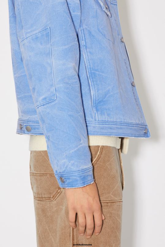 Acne Studios vaatteet puuterinsininen 0VF2B905 pehmustettu unisex-farkkutakki