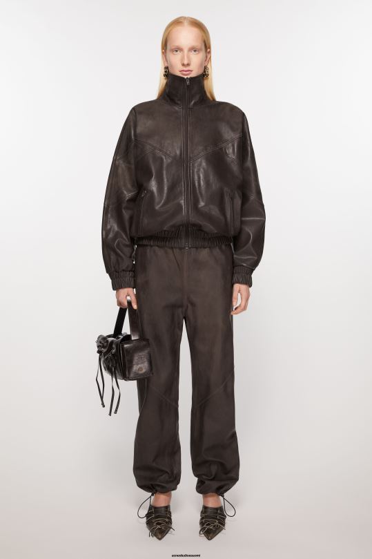 Acne Studios vaatteet ruskea 0VF2B41 nahka takki