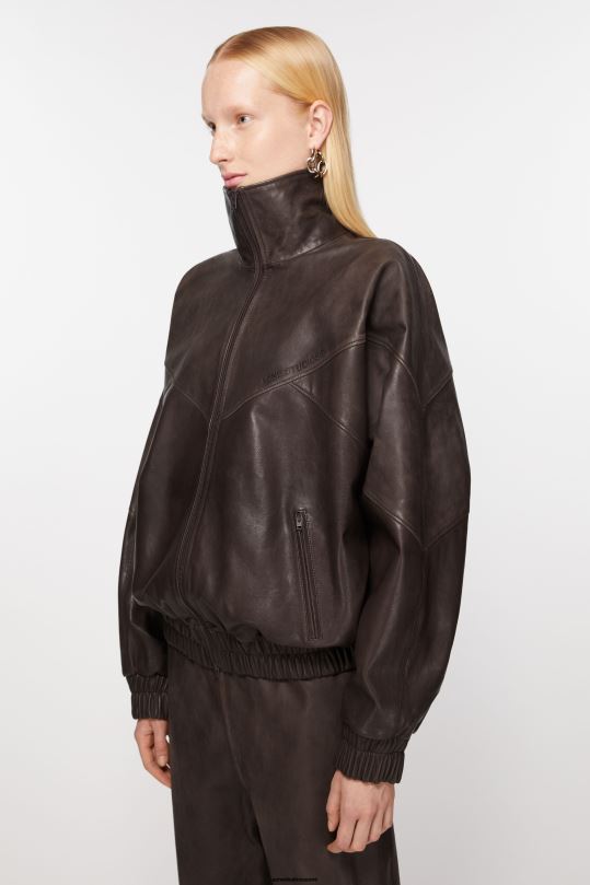 Acne Studios vaatteet ruskea 0VF2B41 nahka takki
